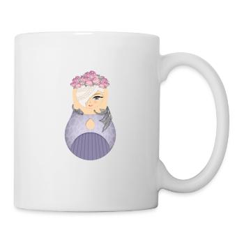 Matryoshka Alva - Mug blanc - blanc - Droite