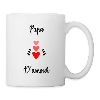NOËL. ANNEE. ANNIVERSAIRE. RETRAITE. PAPA. MAMAM. - Mug blanc - blanc - Droite