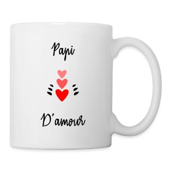 NOËL. ANNEE. ANNIVERSAIRE. RETRAITE. PAPA. MAMAM. - Mug blanc - blanc - Droite