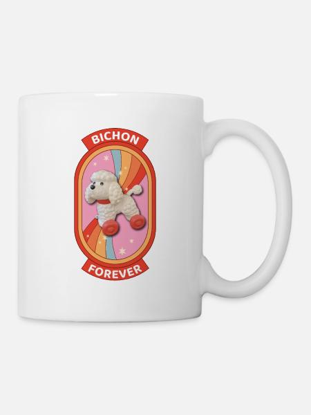 Bichon forever rainbow - Mug - white