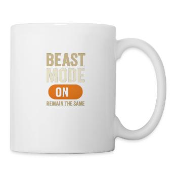 Gym Mode On Shirt - Tasse - Weiß - Rechts