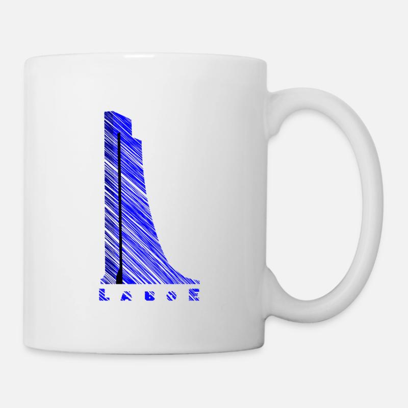 Laboe Naval Memorial – Modern Line Art Design - Mug - white