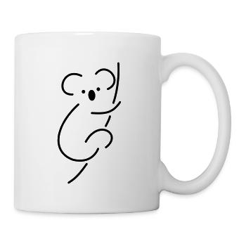 Koala sketch - Tasse - Weiß - Rechts