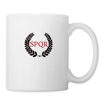 Lorbeer SPQR - Mug blanc - blanc - Droite