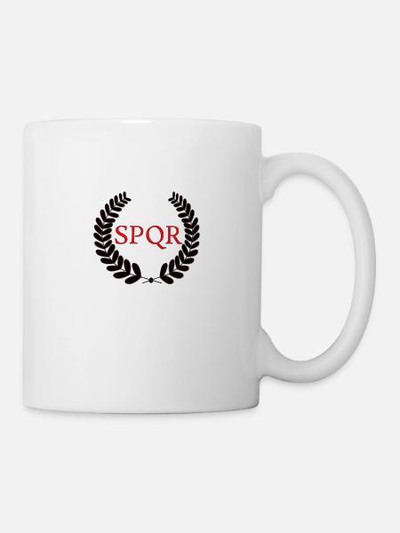 Lorbeer SPQR - Mug blanc - blanc