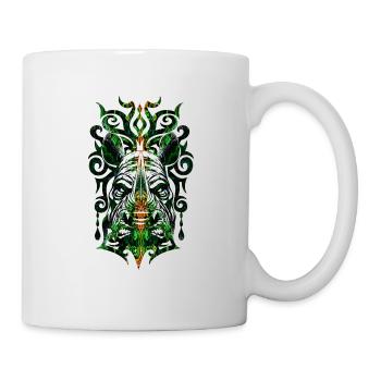 African Rhino Tribal - Mug - white - Right