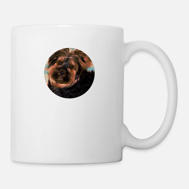 Yorkshire Terrier chien mignon petit cher - Mug blanc - blanc