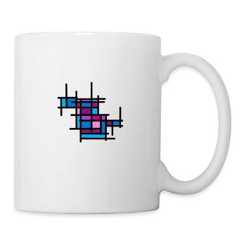 Motif de mosaïque beau design cadeau art abstrait - Mug blanc - blanc - Droite