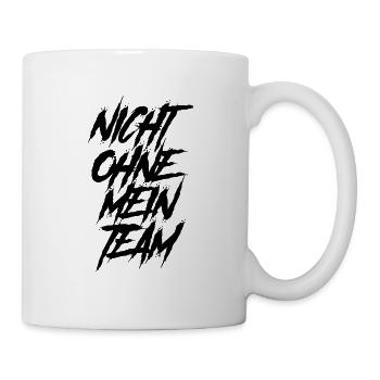 nicht ohne mein team - Tasse - Weiß - Rechts