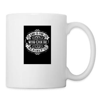 Si Dieu est pour nous, qui peut être contre nous ? - Mug blanc - blanc - Droite