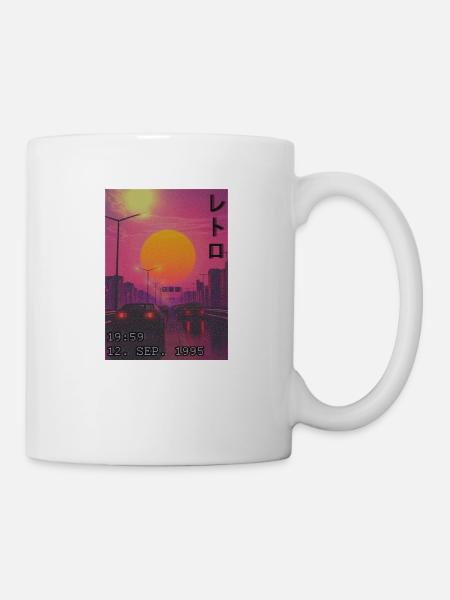 Retro Auto Japan - Tasse - Weiß