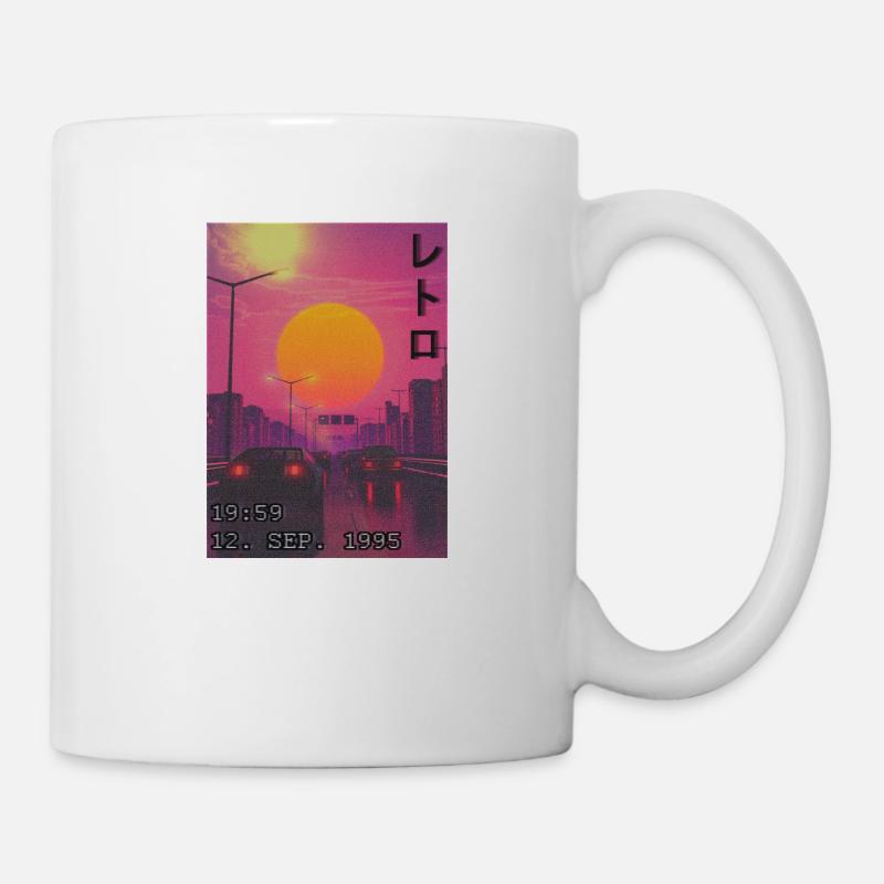 Retro Auto Japan - Tasse - Weiß