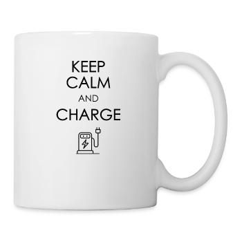 Keep calm and charge dark - Mug - white - Right