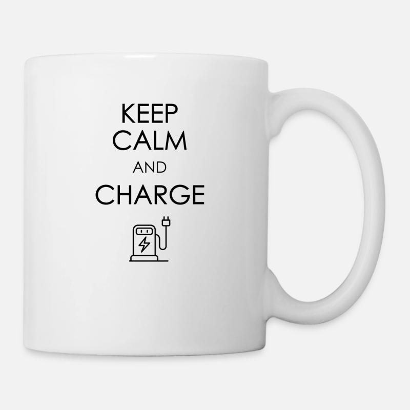 Keep calm and charge dark - Mug - white