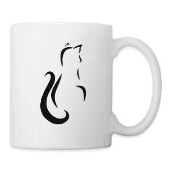 Cat animal tomcat pet animals cats kittens - Mug - white - Right