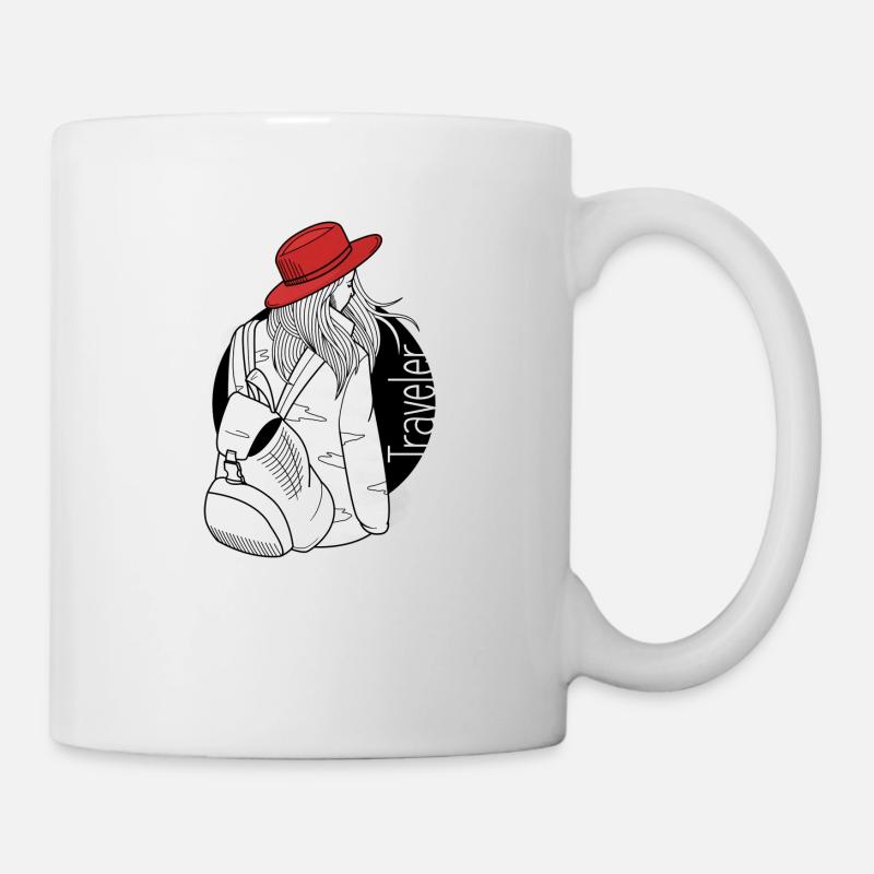 Reisenden - Tasse - Weiß