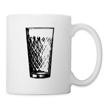Äppelwoi Hessisch Apfelwein Geschenk Hessen Babbel - Tasse - Weiß - Rechts