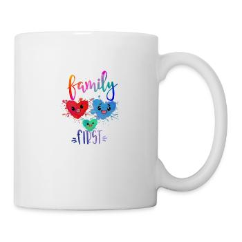 Family First - Mug blanc - blanc - Droite