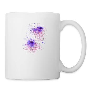 blume,floral, graffiti,malerei,aquarell,abstrakt - Tasse - Weiß - Rechts