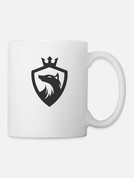 Wolf coat of arms - Mug - white