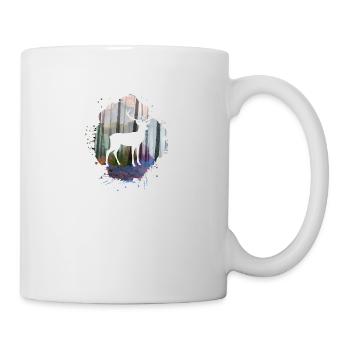nature,nature,deer,trees,mountains,landscape,forest - Mug - white - Right