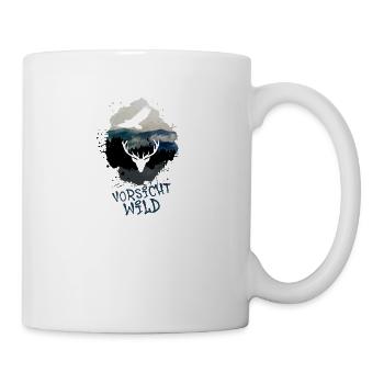nature,Natur,hirsch,gebirge,berge,landschaft,berg - Tasse - Weiß - Rechts