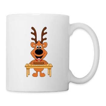 REH - RENTIER - WEIHNACHTSBÄCKEREI - WEIHNACHTEN - Tasse - Weiß - Rechts