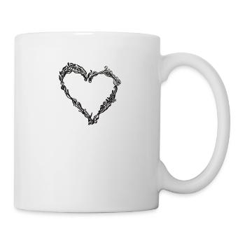 Herz - Tasse - Weiß - Rechts
