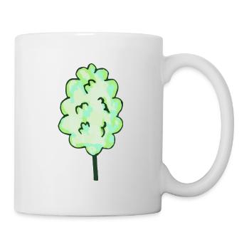 Barbe à papa vert - Mug blanc - blanc - Droite