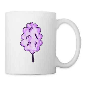 Barbe à papa violet - Mug blanc - blanc - Droite
