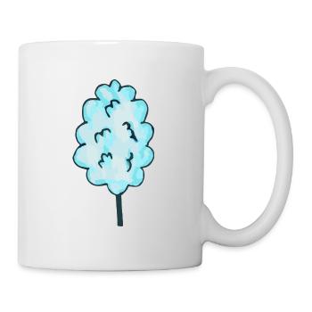 Barbe à papa violet - Mug blanc - blanc - Droite