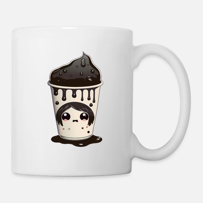 Goth Coffee Mug - Kawaii - Mug - white