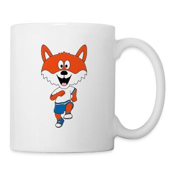 FUCHS - LAUFEN - JOGGEN - SPORT - FITNESS - TIER - Tasse - Weiß - Rechts