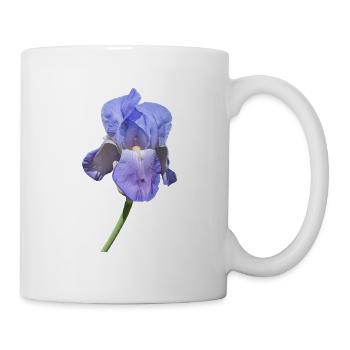 Superbe iris bleu - Mug blanc - blanc - Droite