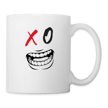 XO Face 2. Cadeau Humour Anniversaire Fêtes - Mug blanc - blanc - Droite