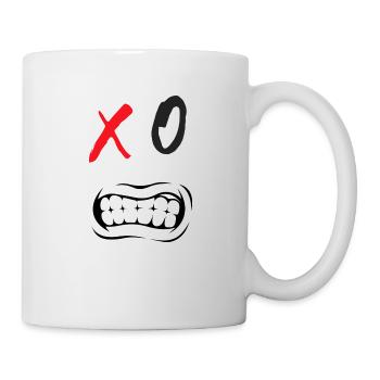 XO Face 3. Cadeau Humour Anniversaire Fêtes - Mug blanc - blanc - Droite