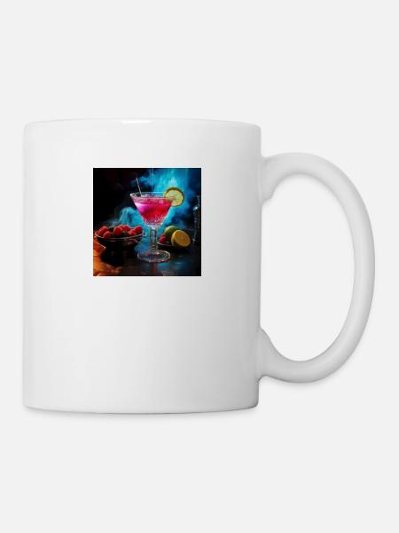 Cocktailglas auf Baratmosphäre - Tasse - Weiß