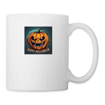 Happy Halloween Scary Pumpkin - Tasse - Weiß - Rechts