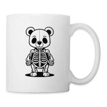 Illustration de squelette d’ours mignon - Mug blanc - blanc - Droite