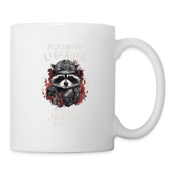 Feuerwehr Legenden sind im Januar geboren - Tasse - Weiß - Rechts