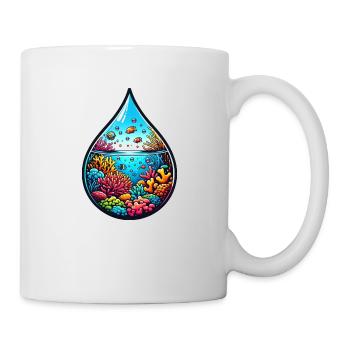 Ocean of water drops - Mug - white - Right