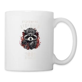 Feuerwehr Legenden sind 2001 geboren - Tasse - Weiß - Rechts