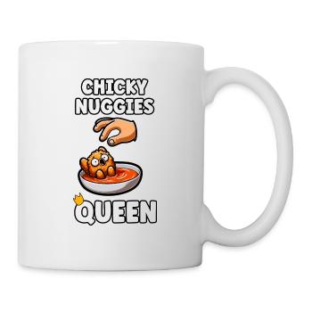 Drôle de pépites de poulet femme fille cadeau - Mug blanc - blanc - Droite