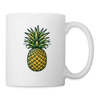COCKTAIL DE FRUITS TROPICAUX À L’ANANAS PINA COLADA - Mug blanc - blanc - Droite