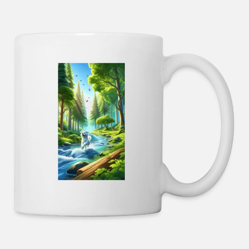 Cheerful forest walk Gross - Mug - white