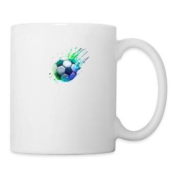 Ballon de foot - Mug blanc - blanc - Droite