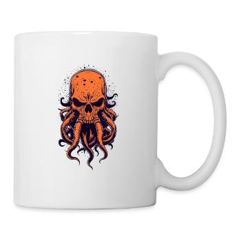 T Shirt Design Oktoskull - Tasse - Weiß - Rechts
