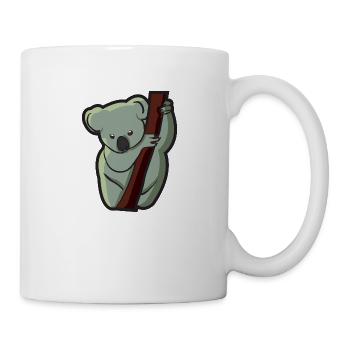 Koala Bär ist ein Beutelbär und lebt in Australien - Tasse - Weiß - Rechts