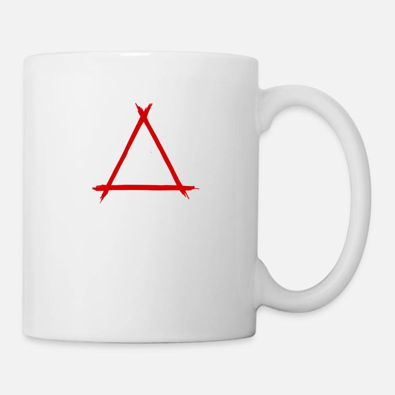 Alchemie Symbol Feuer Rot - Tasse - Weiß