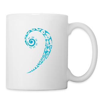 Welle Tribal Tattoo Muster Tropical Maritim Strand - Tasse - Weiß - Rechts